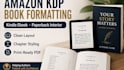 format your amazon KDP ebook and paperback interior