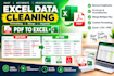 clean, format, merge excel data and convert PDF to excel