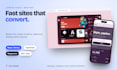 build a fast, responsive landing page or web app