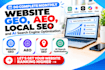 do complete monthly website GEO, aeo local SEO and ai search engine optimization