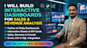 build interactive dashboard for sales revenue growth analysis