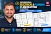 draft residential, electrical, plumbing plans in autocad