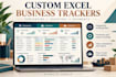 create custom excel spreadsheets templates trackers and dashboards