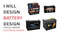 design battery design circuit design solar illustration