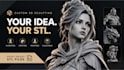 create custom 3d sculpt model for 3d printing stl