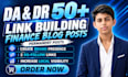 do finance guest posting on high da websites with dofollow backlinks