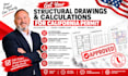 structural engineer stamp, ca structural calculation for california permit