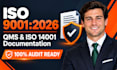 build iso 9001 2026 qms and iso 14001 documentation for certification audit