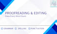 proofread and edit your documents for grammar and spelling