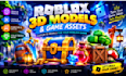 create custom roblox game asset and 3d props