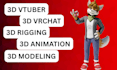 create warudo 3d vtuber, vrchat, rigging 3d model 52 arkit blendshapes 3d vroid
