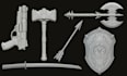 design custom 3d sword, 3d cosplay prop weapon stl files for 3d printing