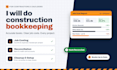 do construction bookkeeping services