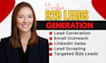 do b2b linkedin lead generation facebook lead and email list building