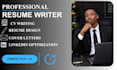 Write a professional resume cv and cover letter by Olaoyedavid01 | Fiverr