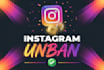 restore instagram page, ig profile unbanning issues