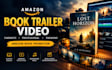 create a cinematic amazon book trailer video
