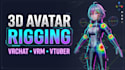 rig your vrchat, vrm, and 3d vtuber avatar, avatar rig fix, full body rigging