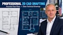 draft 2d floor plans and redraw blueprints into autocad