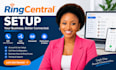 setup ringcentral phone system, IVR, SMS and call routing