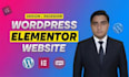 design wordpress website with elementor pro as elementor expert