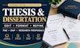 research, edit, format phd thesis, dissertation, proposal ,dnp in any field