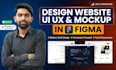 design website UI UX and website mockup in figma
