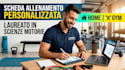 create a custom workout plan for gym or home