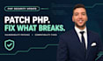 patch critical PHP vulnerabilities and fix upgrade issues