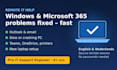 fix your windows, microsoft 365, outlook and pc problems remotely