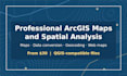create professional gis maps and spatial analysis in arcgis or qgis