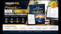 format your ebook and paperback for amazon KDP upload ebook typesetting expert