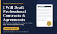draft professional contracts, nda, service and freelance agreements
