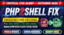 update PHP to fix php2shell critical rce vulnerability on your website