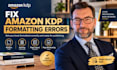 fix amazon KDP paperback formatting and margin errors KDP
