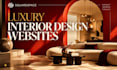 design a luxury squarespace website for interior designers