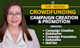 do crowdfunding promotion for gofundme indiegogo kickstarter, wefunder projects