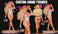 create custom anime figures and collectible statues, 3d character sculpt