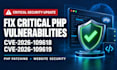 fix critical PHP security vulnerabilities
