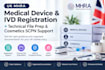do UK mhra device registration, ivd and scpn compliance