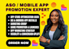 aso mobile app promotion app marketing ios app install android game promotion