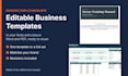 design editable invoice, sop, checklist and training templates