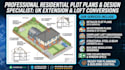 draw a professional residential plot plan