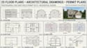 design detailed 2d house plans, elevations and architectural layouts