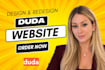 build duda website design redesign duda landing page fix duda responsive issues