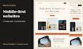 design a modern responsive landing page or one page website