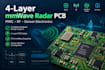 design 4 layer mmwave radar pcb, pmic, rf and sensor electronics