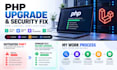 upgrade PHP for laravel and fix compatibility and security issues