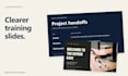 redesign your training slides into a clear branded presentation
