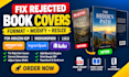 format, modify, resize, fix rejected book cover for amazon KDP, ingramspark lulu